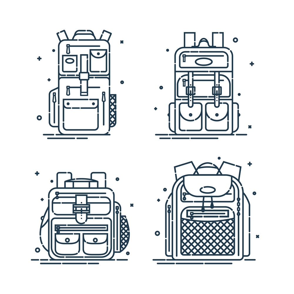 multi pocket backpack